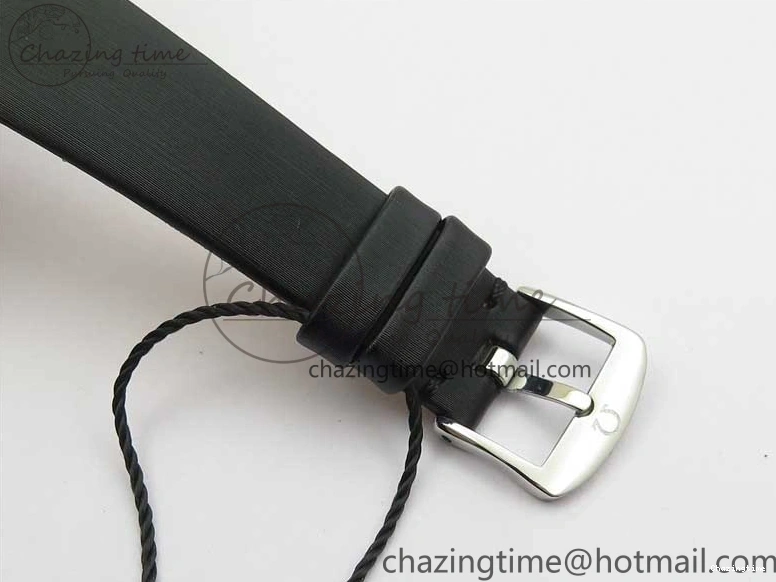 0406 ZeroBulk Ladies’ De Ville Trésor Diamond SS 3AF 1:1 Best Edition White Dial Black Markers On Black fabric strap Swiss Quartz 7880